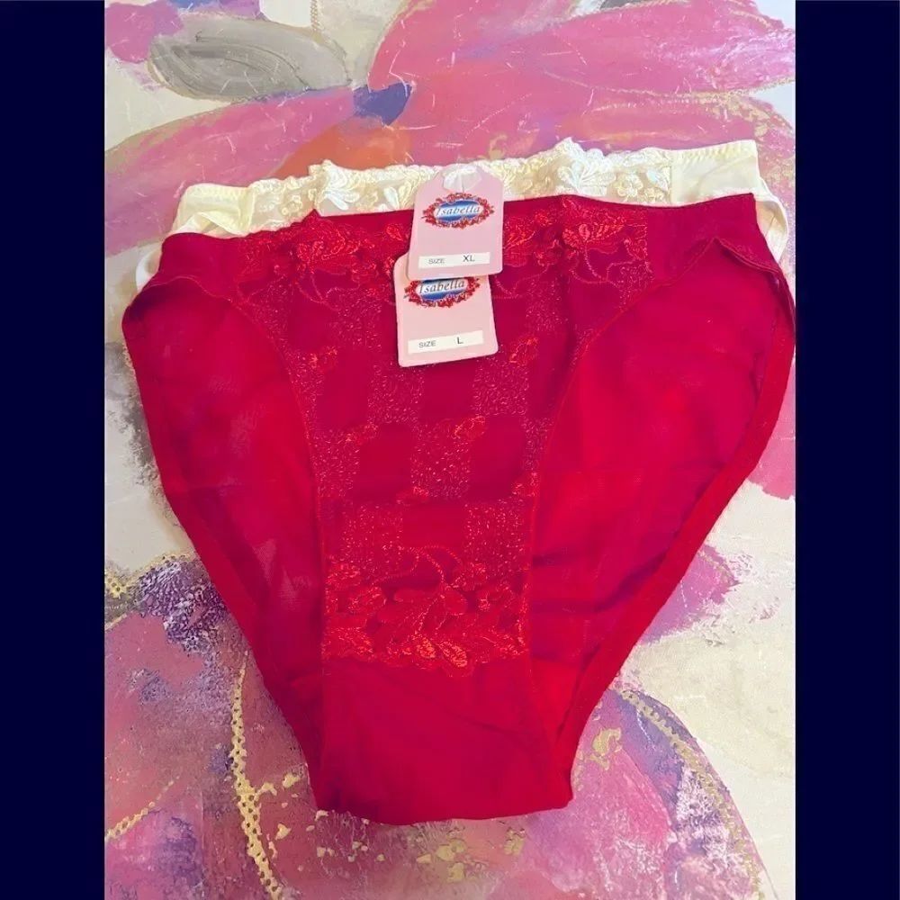 🌺Isabella Lace Floral Embroidery Design Panties L